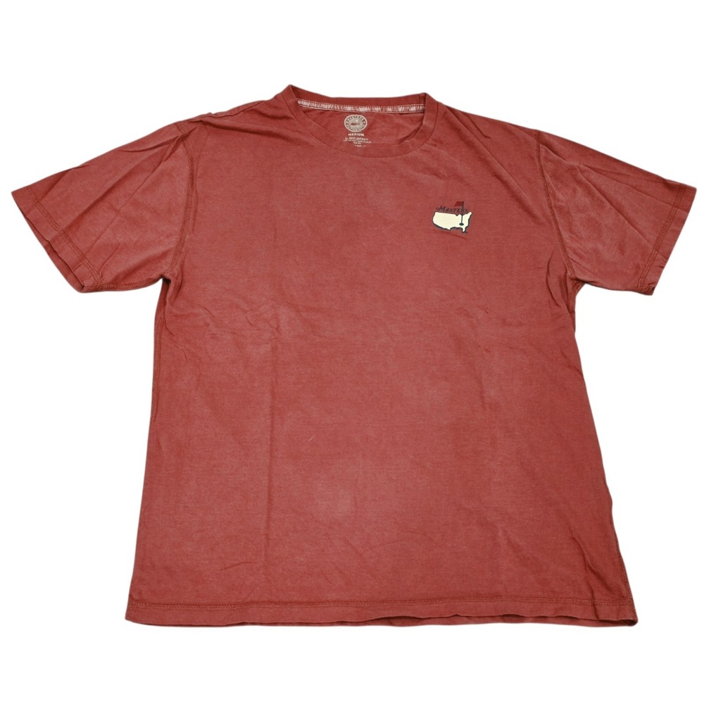2014 Masters Augusta National Golf Red Jacket T Shirt Mens Medium Bubba Watson